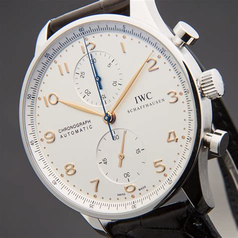 iwc portuguese second hand|iwc portugieser chronograph price.